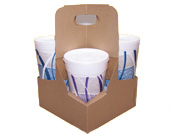 4 CUP CARRIER CARTON 7 1/4 x 7 1/4 x 10 1/4